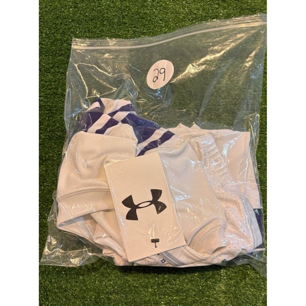 Northwestern Wildcats jersey mens medium purple white authentic Under Armour 29 - Picture 11 of 11